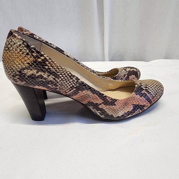 Calvin Klein Renni Snake Skin Python Heels Size 10 - Picture 6 of 16